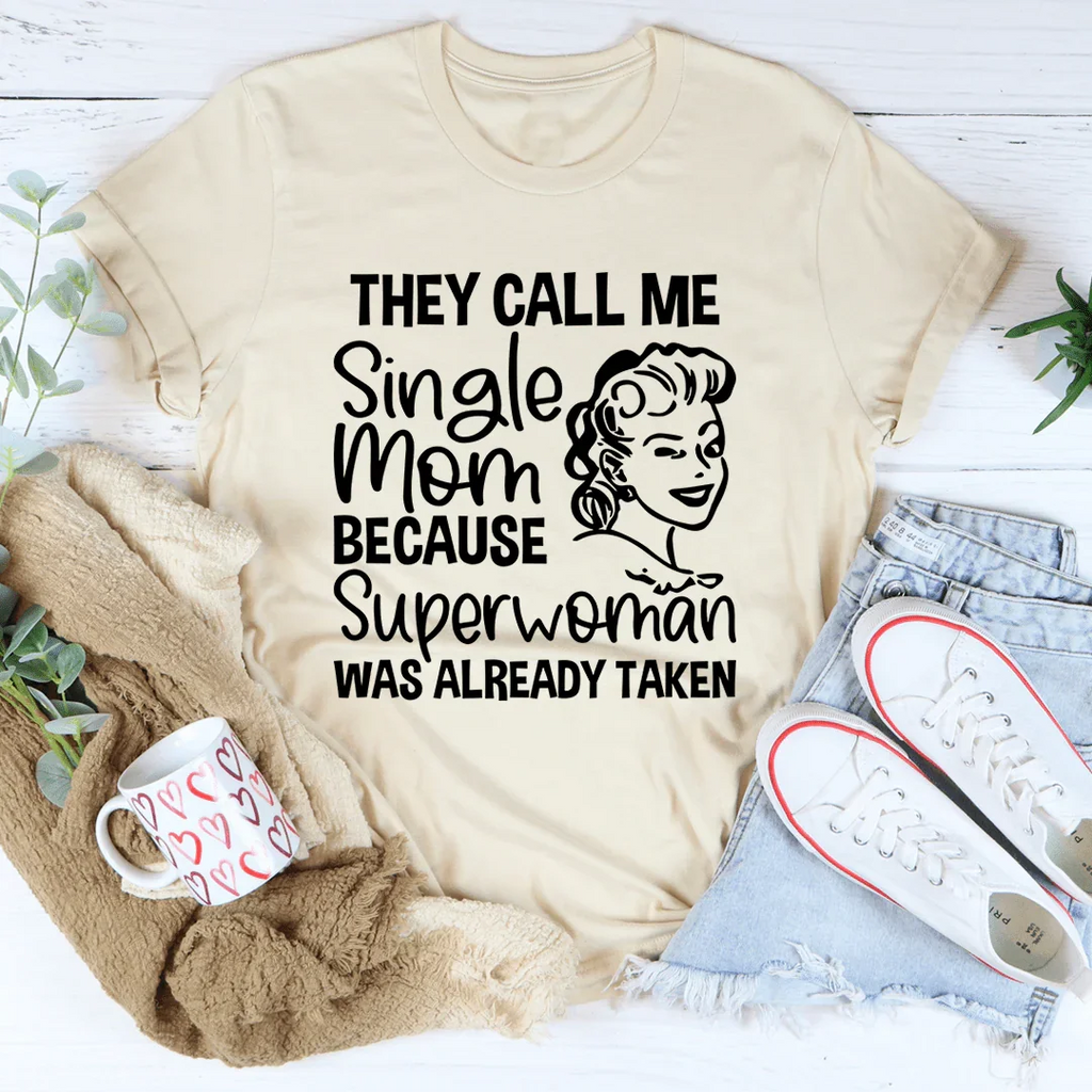 Empowering Single Mom Graphic Top – "Superwoman Was Already product image 4
