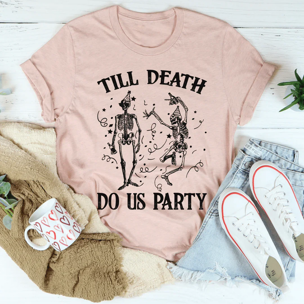 Till Death Do Us Party Graphic Tee – Halloween Bachelorette product image 4