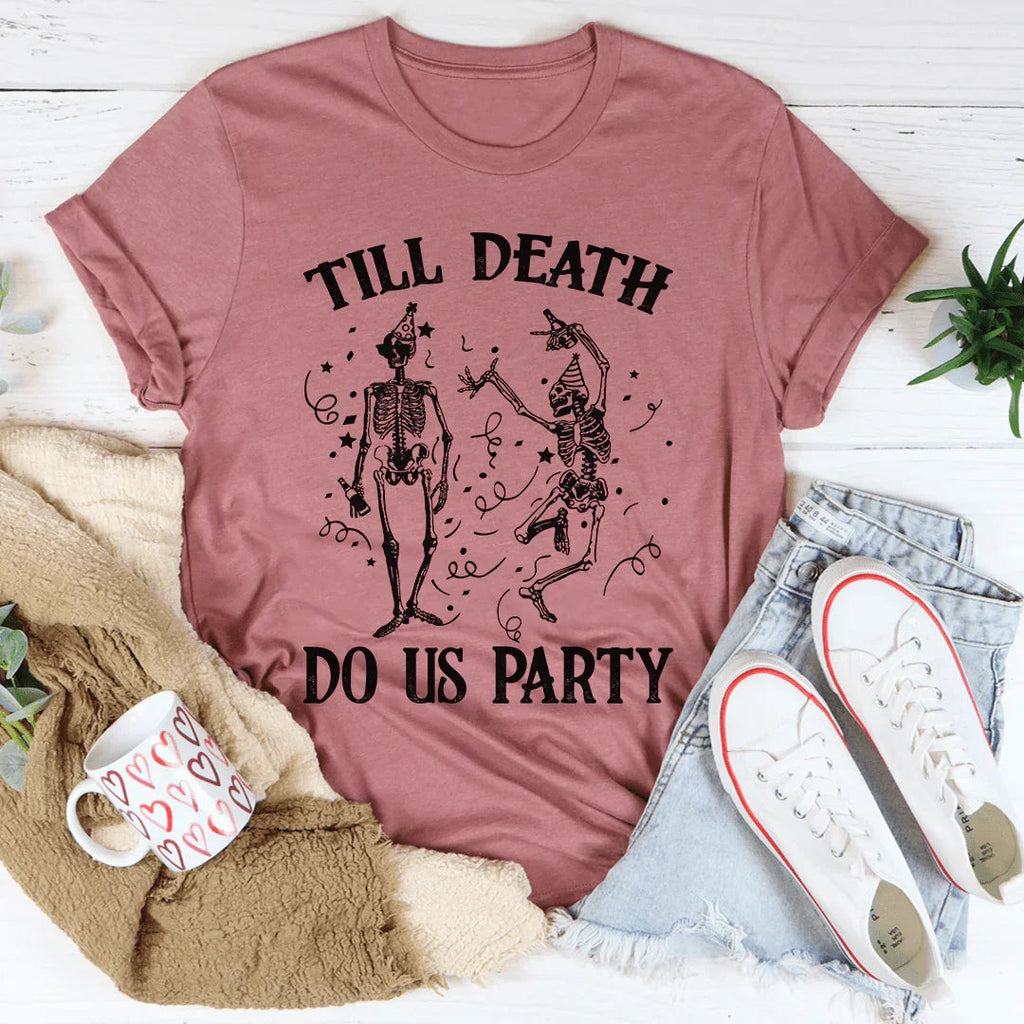Till Death Do Us Party Graphic Tee – Halloween Bachelorette product image 1
