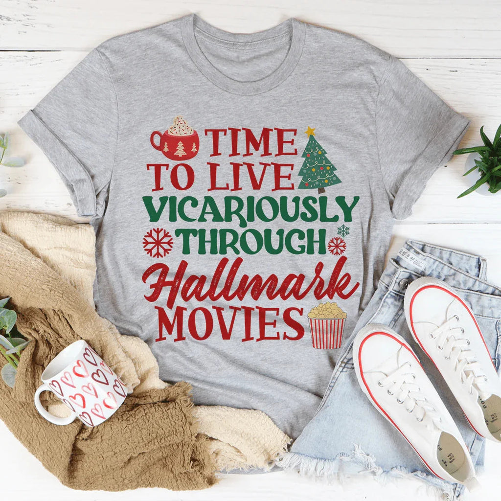 Time to Live Vicariously Christmas Tee product image 1