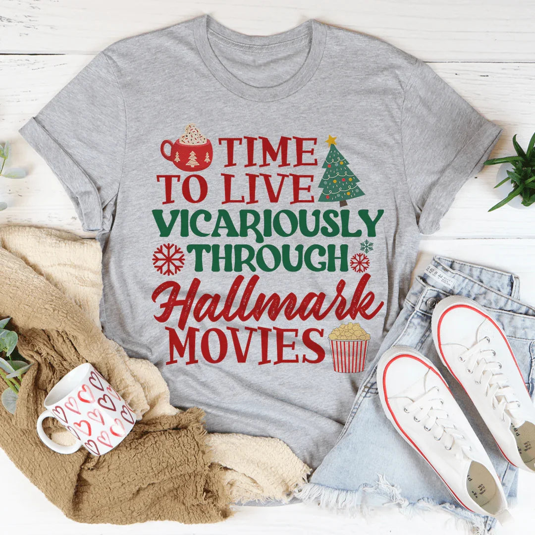 Time to Live Vicariously Christmas Tee product image 1