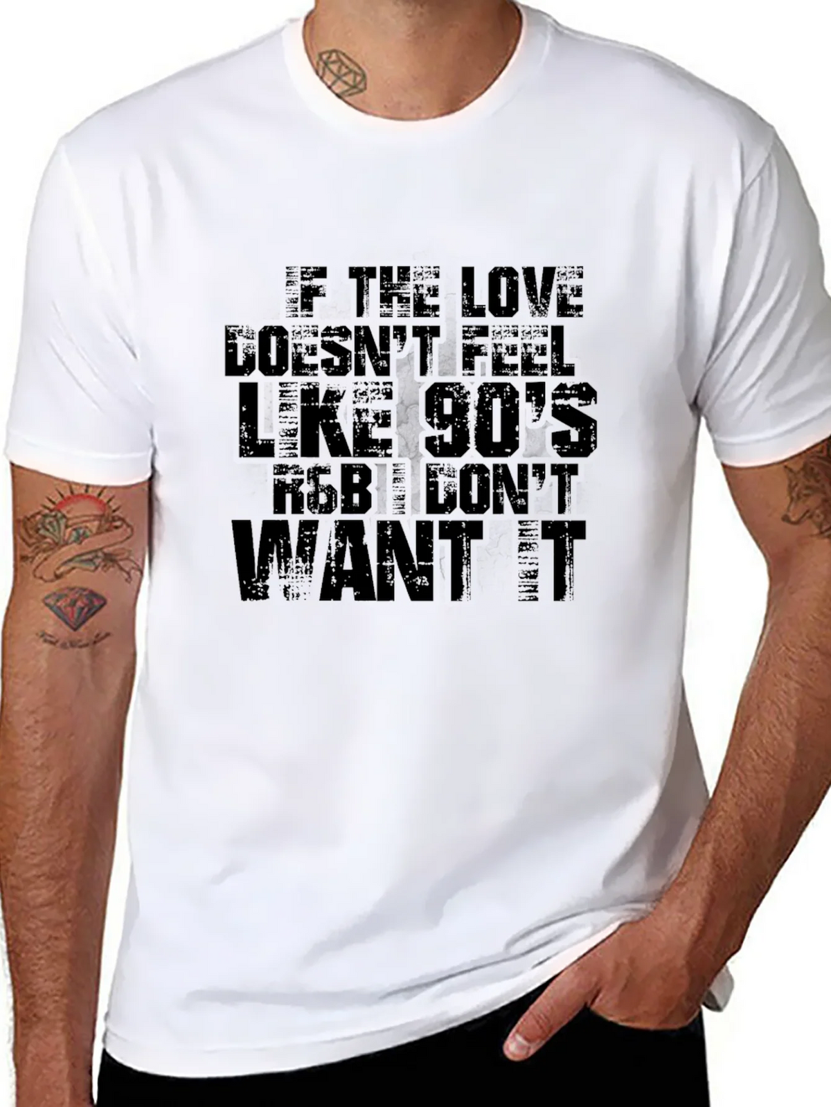 90s R&B Music Graphic T-Shirt - Black product image 1