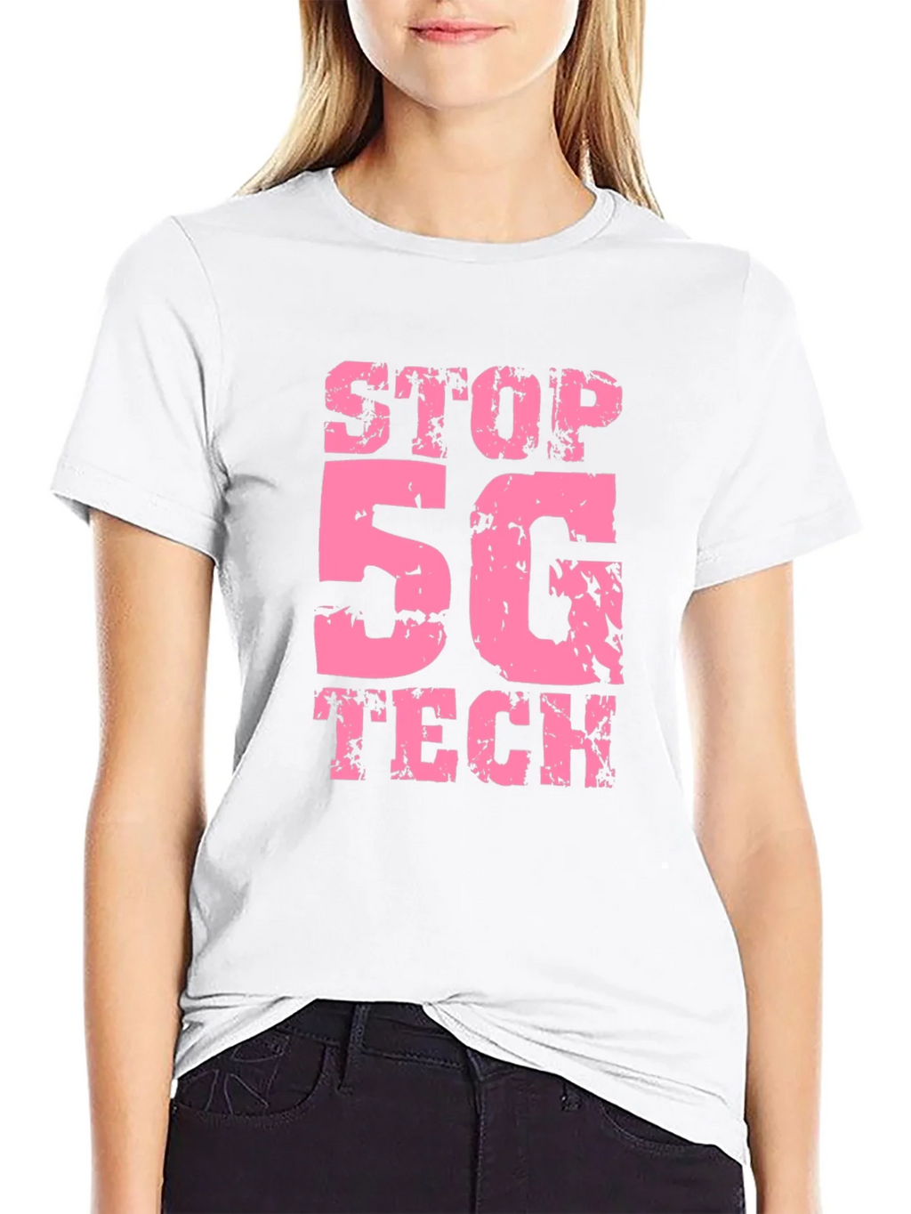 Stop 5G Tech Black T-Shirt product image 3