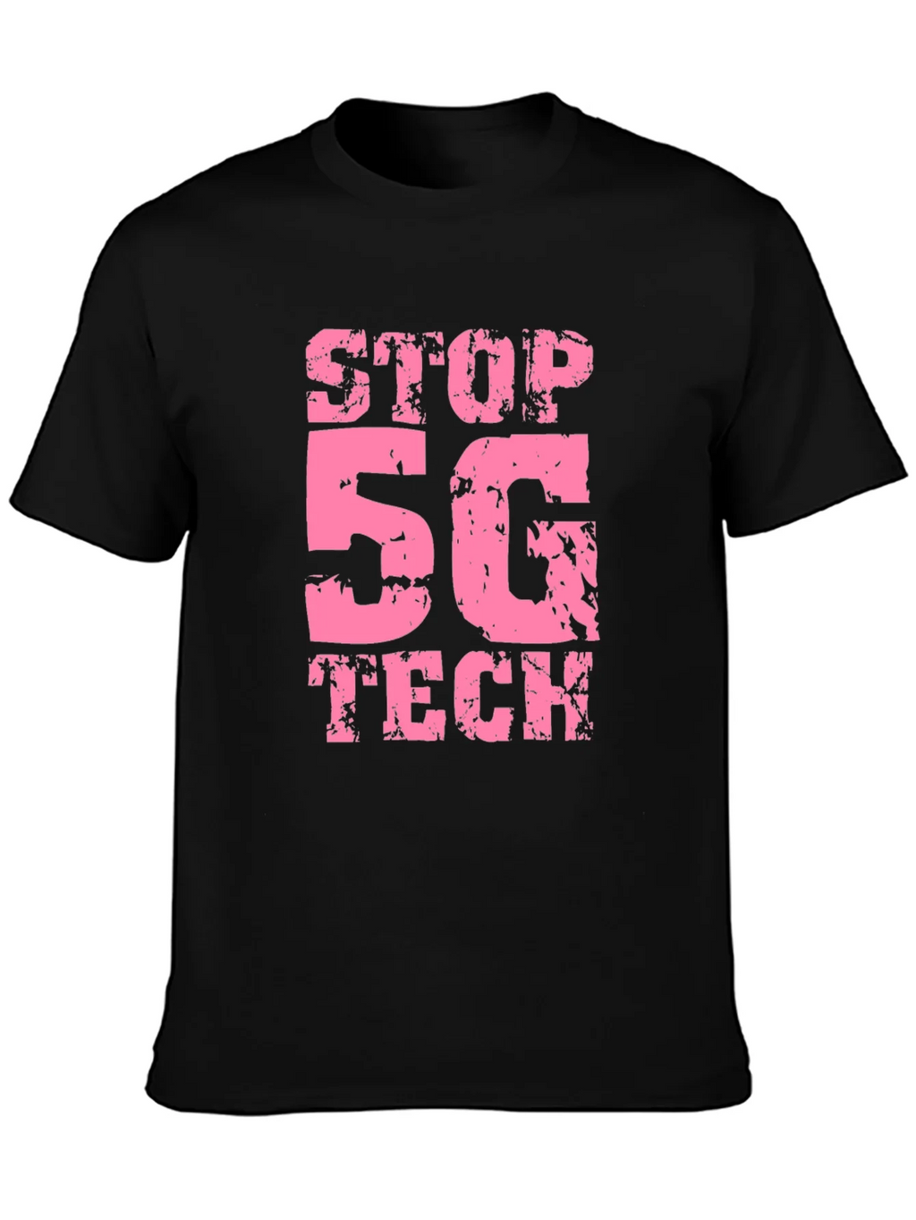 Stop 5G Tech Black T-Shirt product image 2