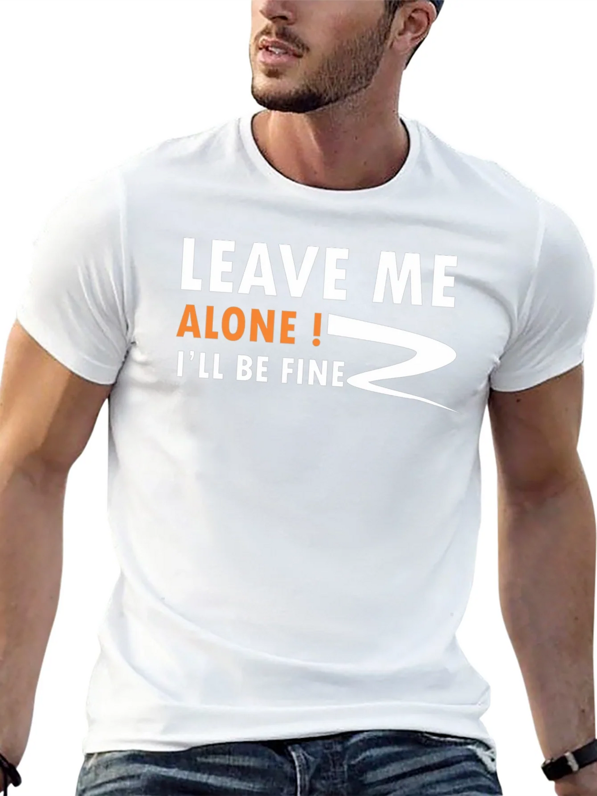 Leave Me Alone! Funny Graphic T-Shirt product image 4