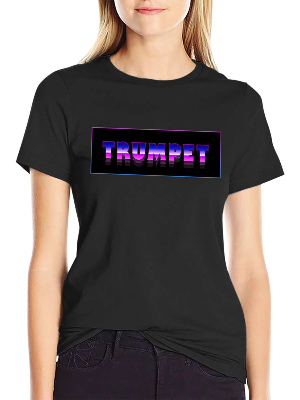 Trumpet Graphic T-Shirt - Retro Style product image 1