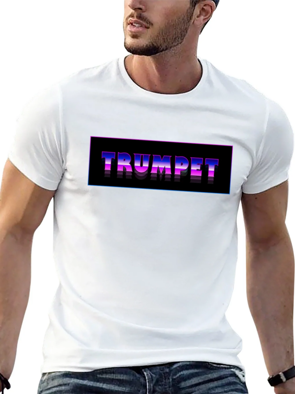 Trumpet Graphic T-Shirt - Retro Style product image 6