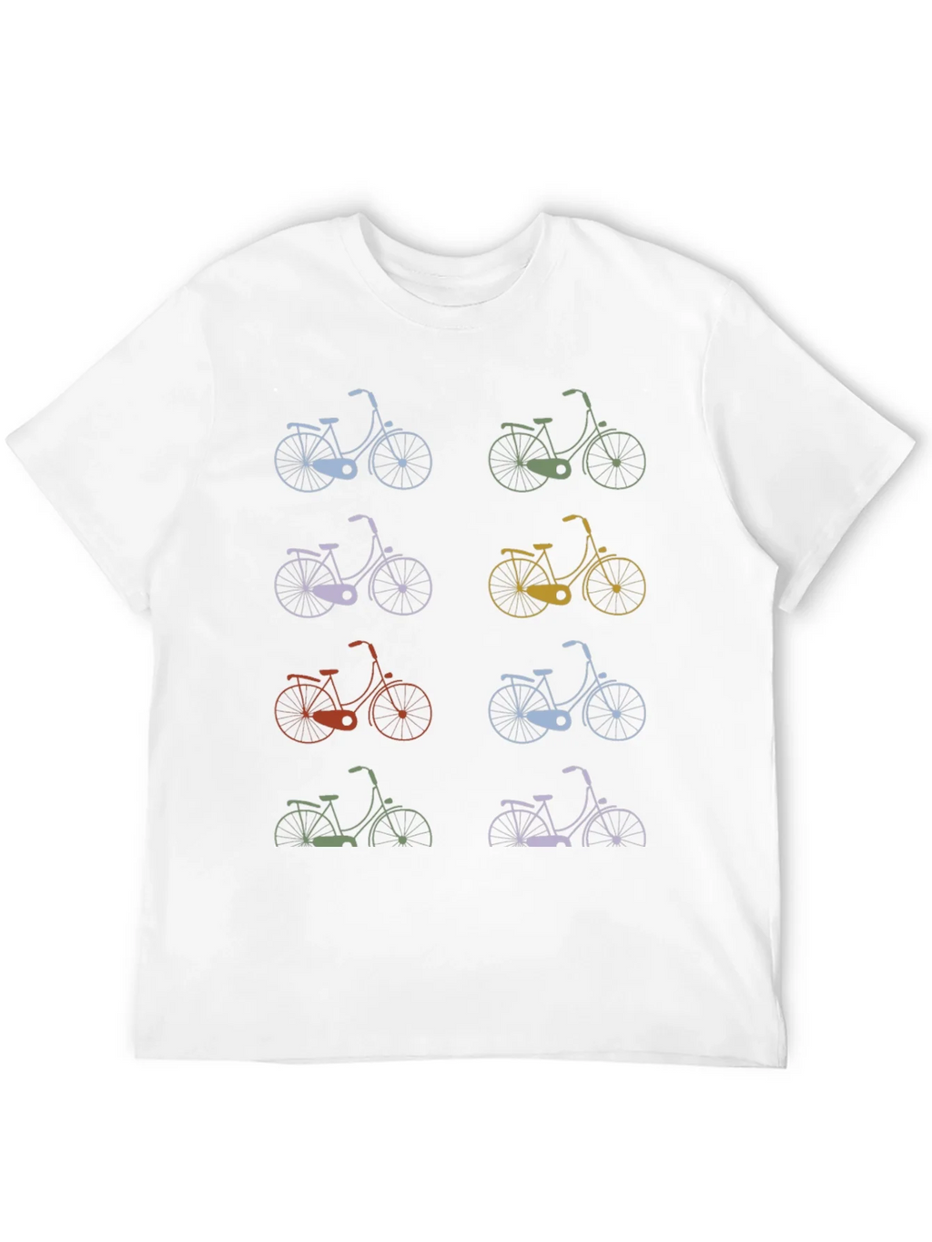 Retro Bike Print T-Shirt - Cycle Style product image 2