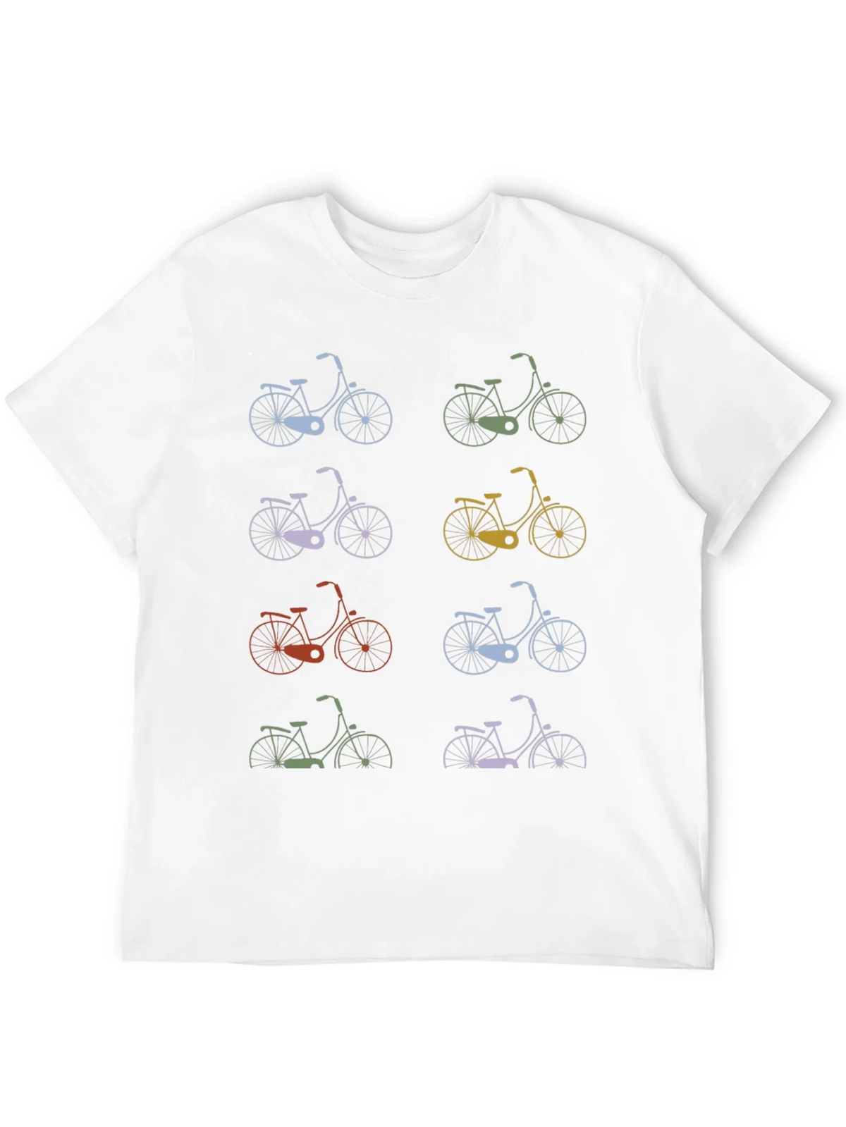 Retro Bike Print T-Shirt - Cycle Style product image 2