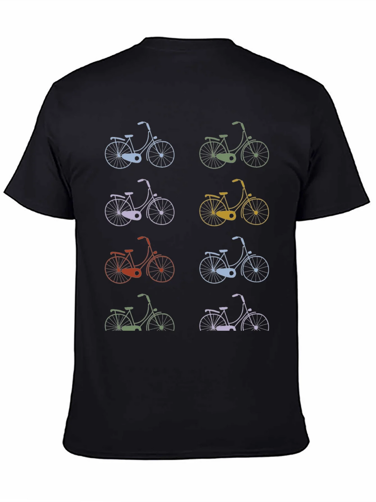Retro Bike Print T-Shirt - Cycle Style product image 1