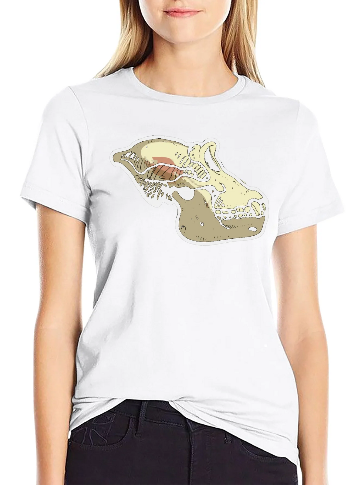 Cool Skull Graphic Black T-Shirt product image 1