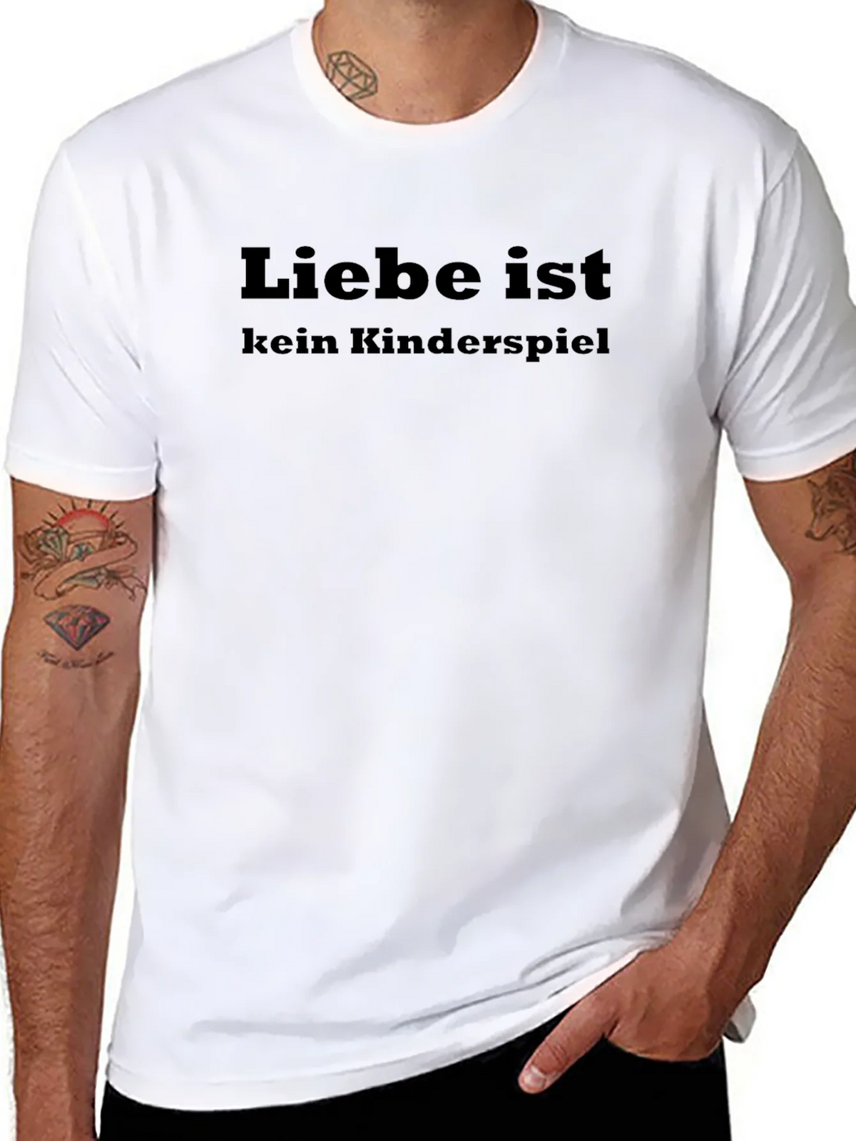 Liebe Ist Kein Kinderspiel T-Shirt - Black product image 4