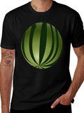 Watermelon Graphic Black T-Shirt product image 1