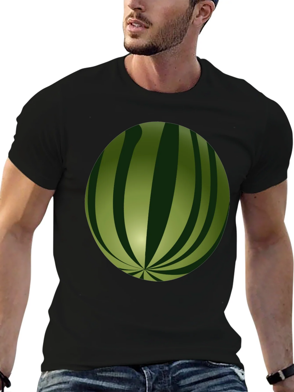 Watermelon Graphic Black T-Shirt product image 6