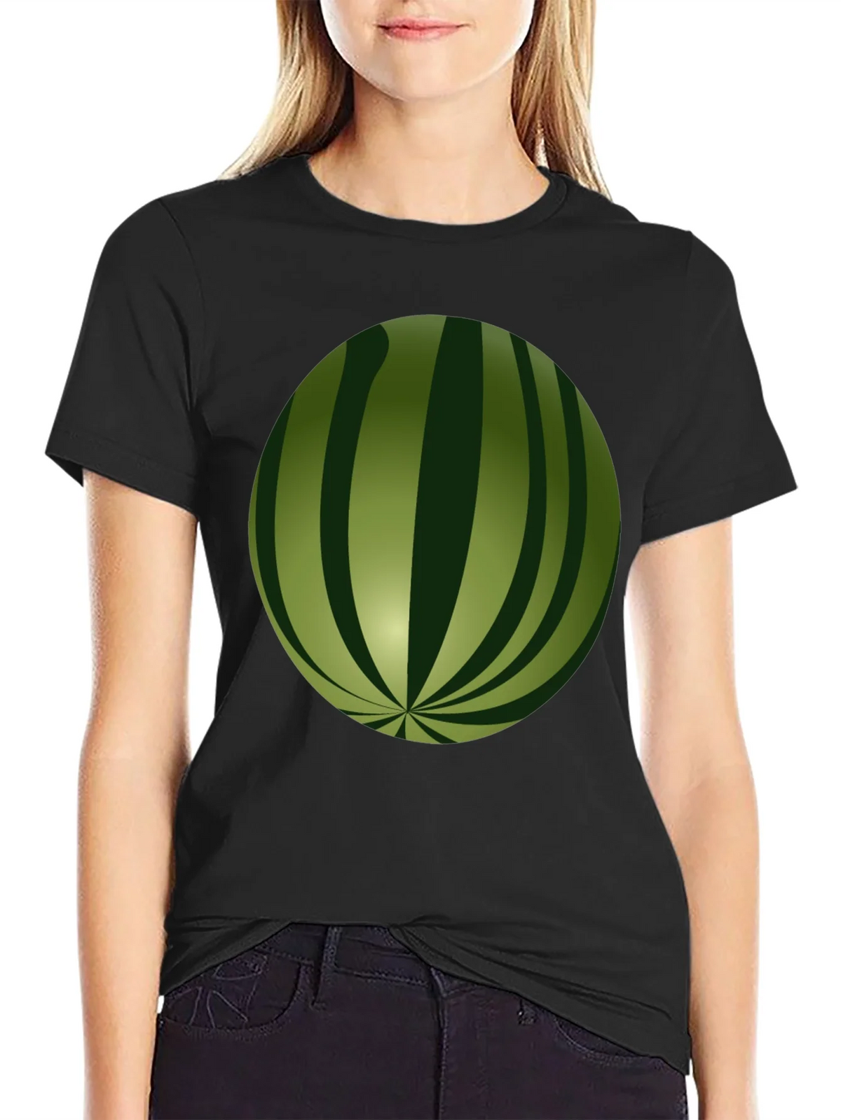 Watermelon Graphic Black T-Shirt product image 2