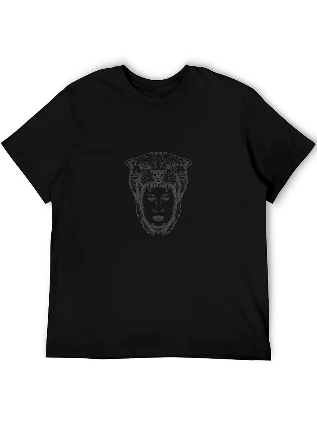 Mens Black T-Shirt - Graphic Print product image 3