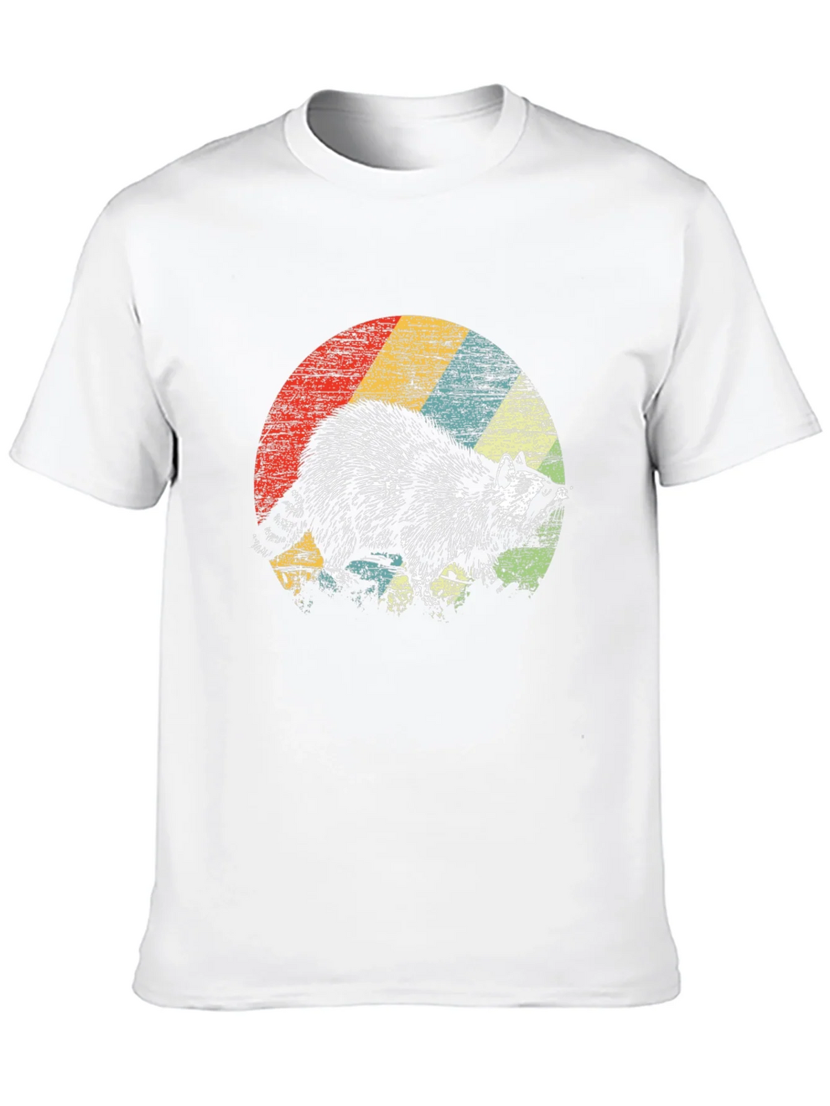 Retro Raccoon Graphic Tee - Vintage Style Comfort product image 2
