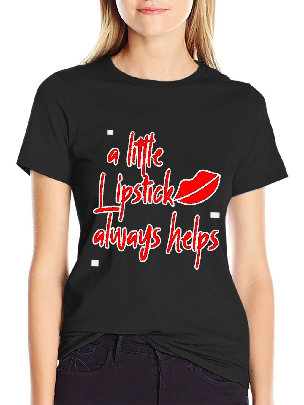 Lipstick Helps Graphic Tee - Stylish Statement Shirt product image 2