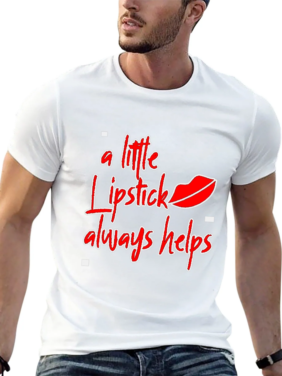 Lipstick Helps Graphic Tee - Stylish Statement Shirt product image 9