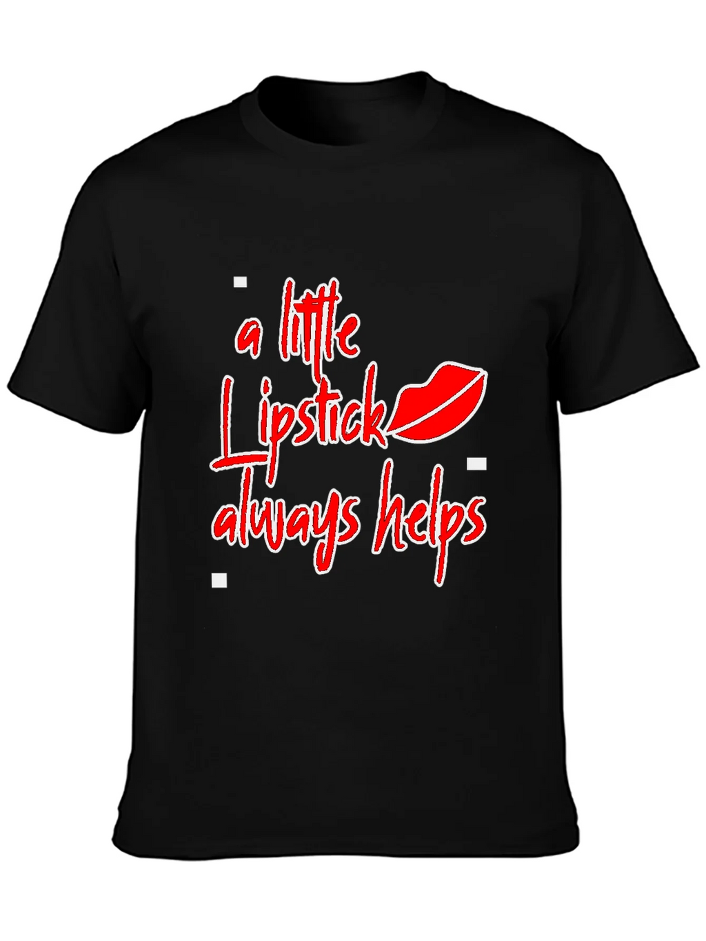 Lipstick Helps Graphic Tee - Stylish Statement Shirt product image 3