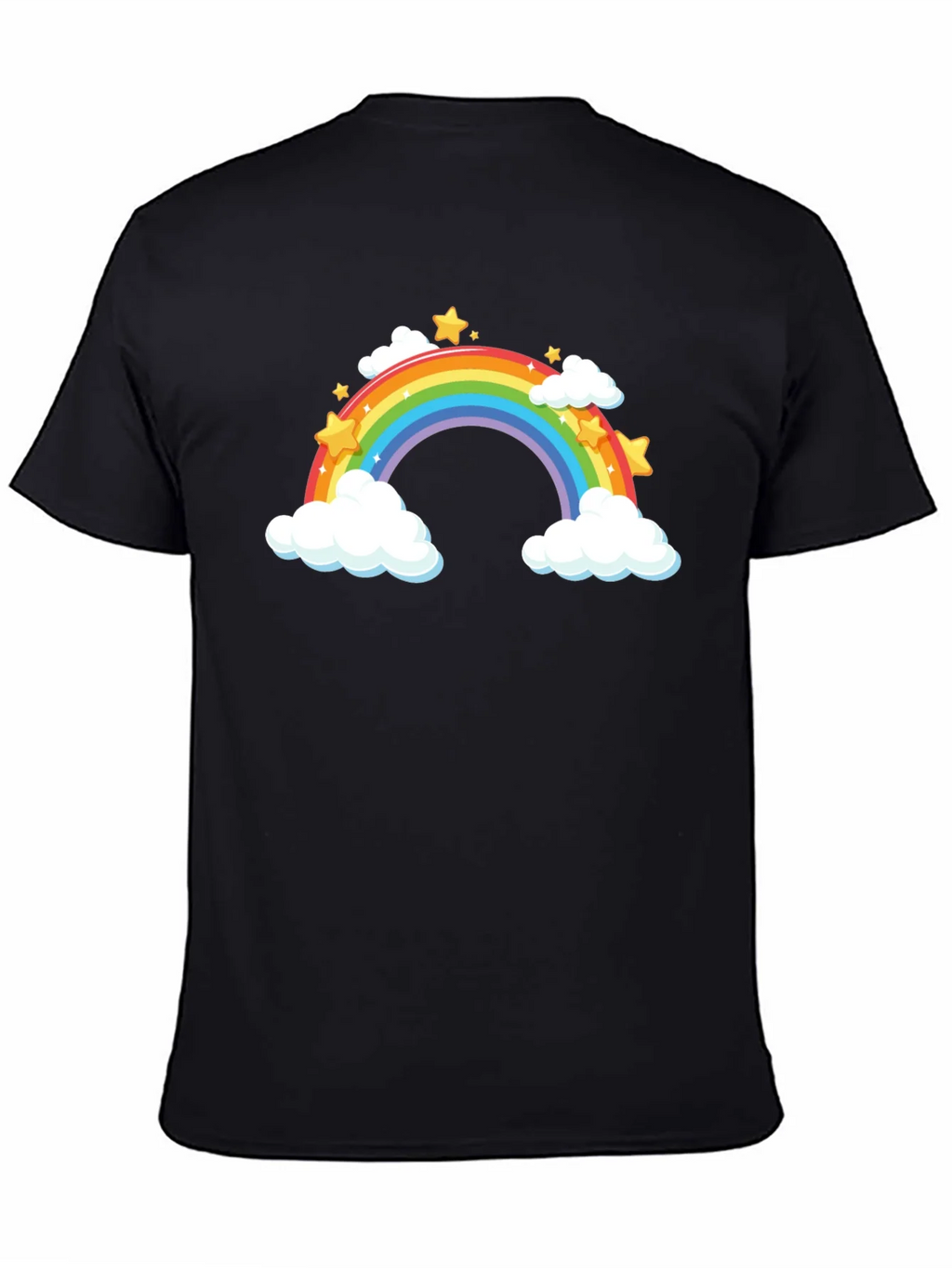 Rainbow Stars Black T-Shirt product image 3