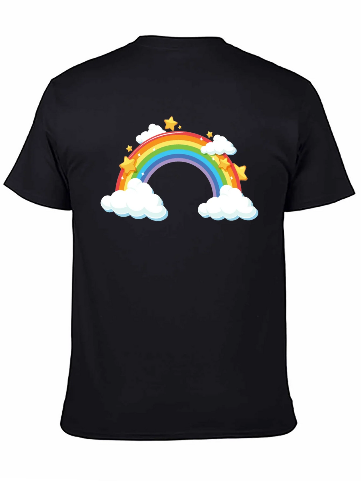 Rainbow Stars Black T-Shirt product image 3