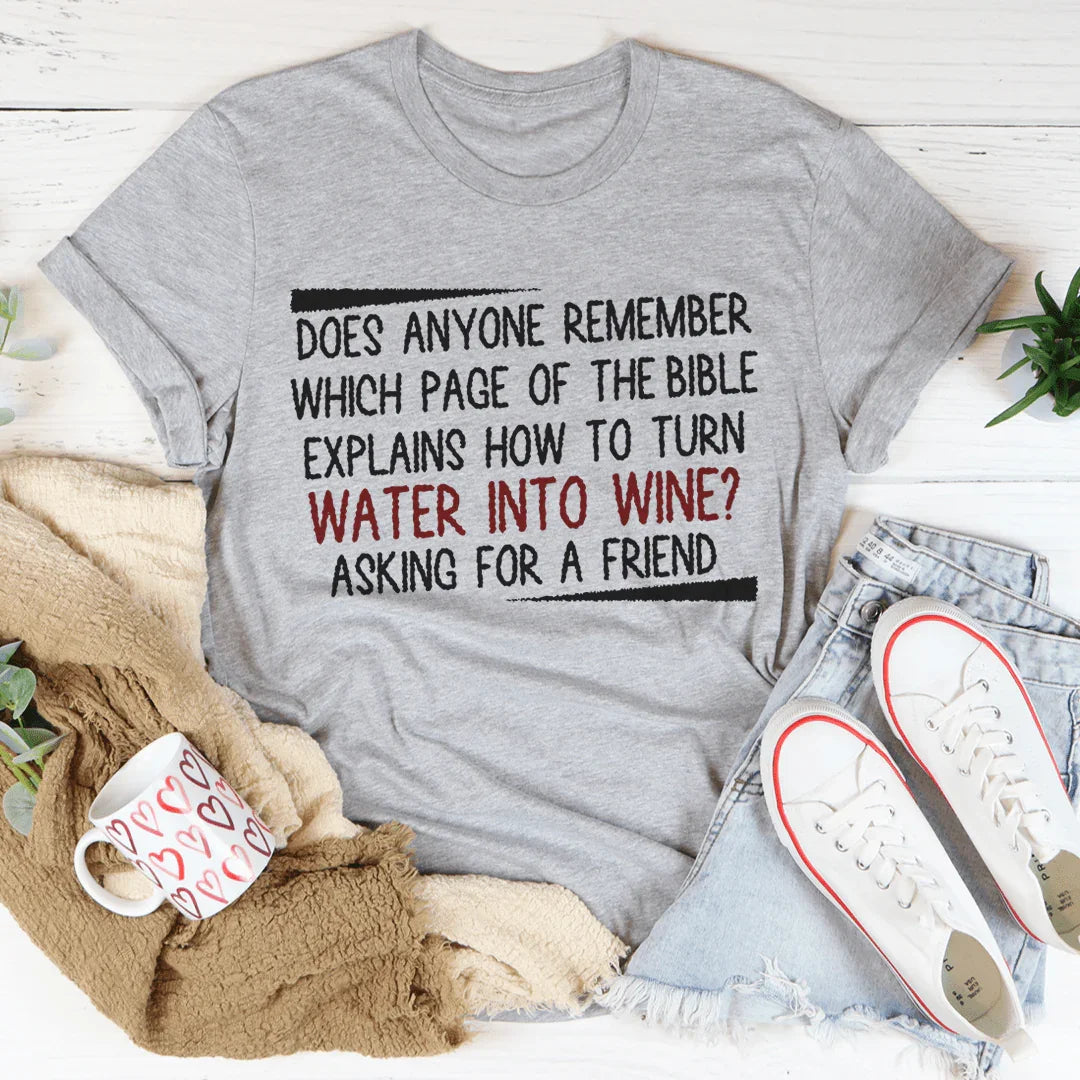 Water Into Wine Tee product image 2