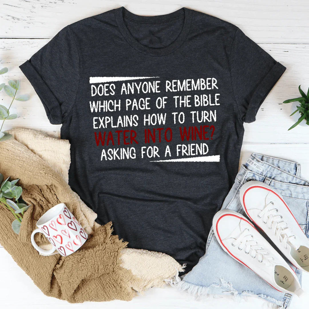 Water Into Wine Tee product image 3