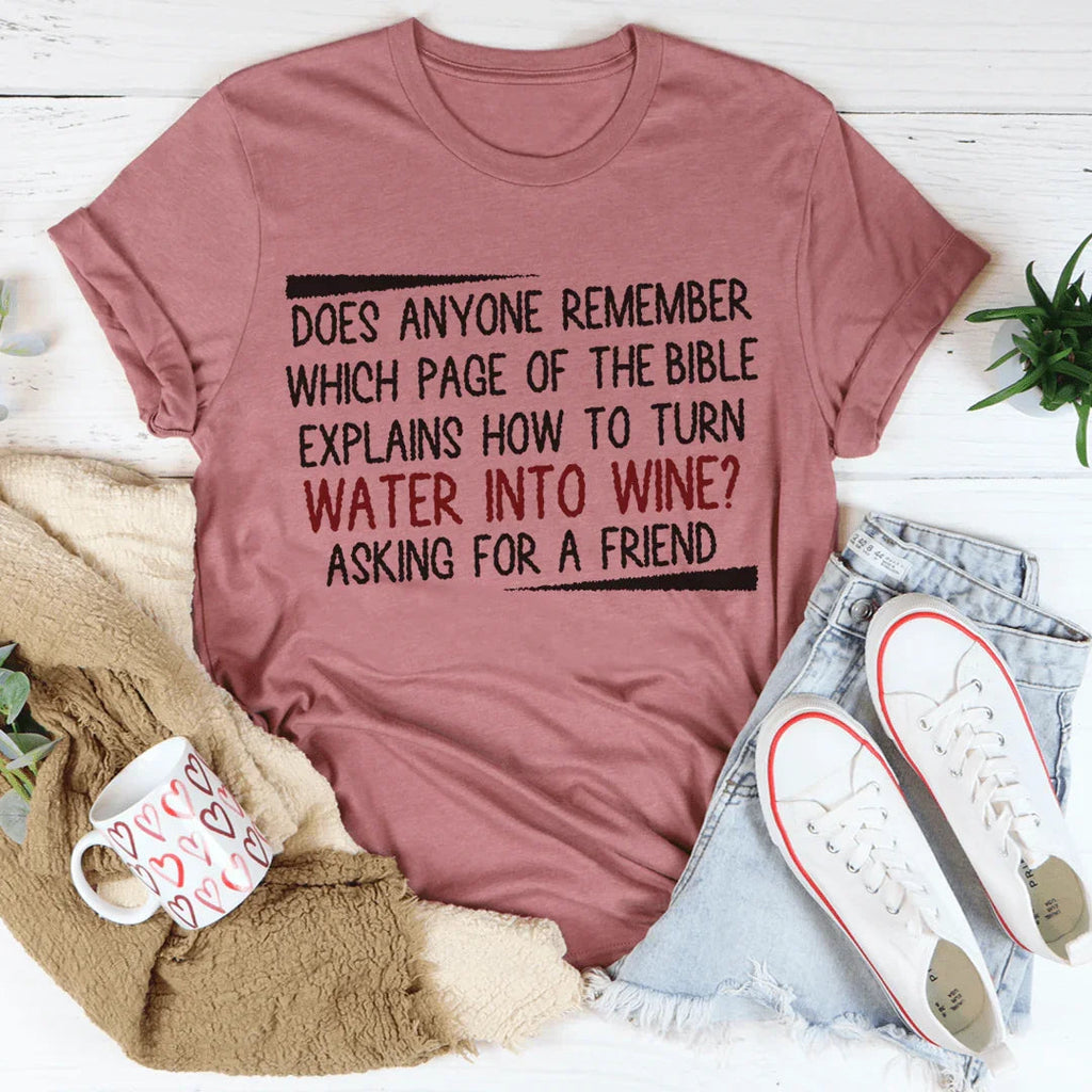 Water Into Wine Tee product image 1