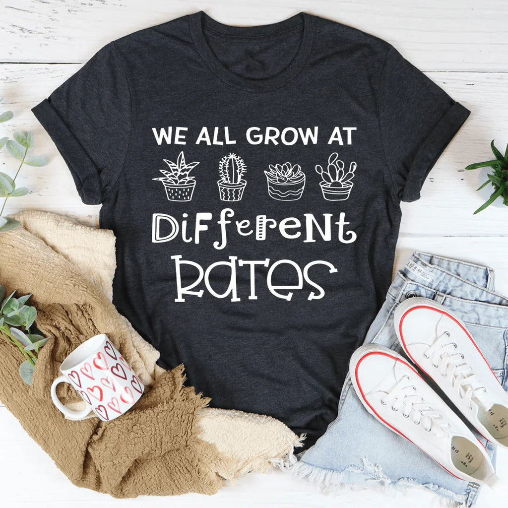 We All Grow At Different Rates Tee product image 3