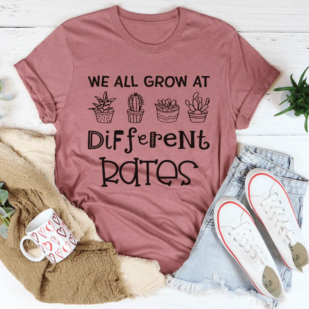We All Grow At Different Rates Tee product image 2