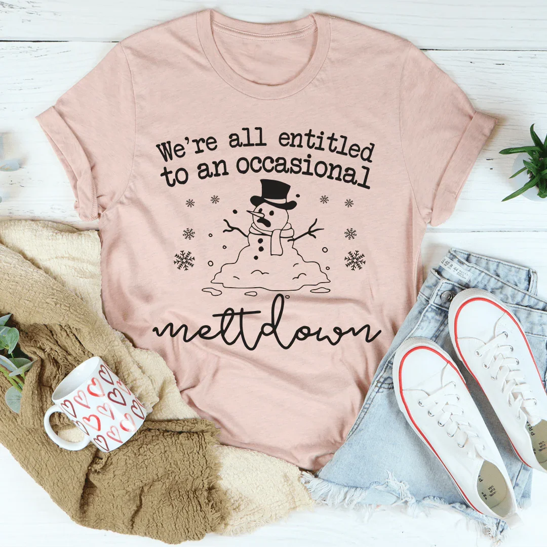 We're All Entitled To An Occasional Meltdown Tee product image 4