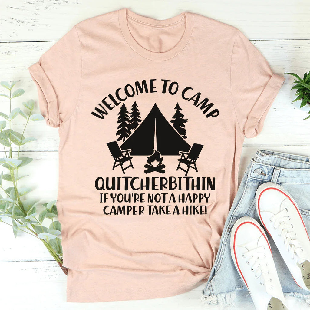 Welcome To Camp Quitcherbithin Tee product image 4