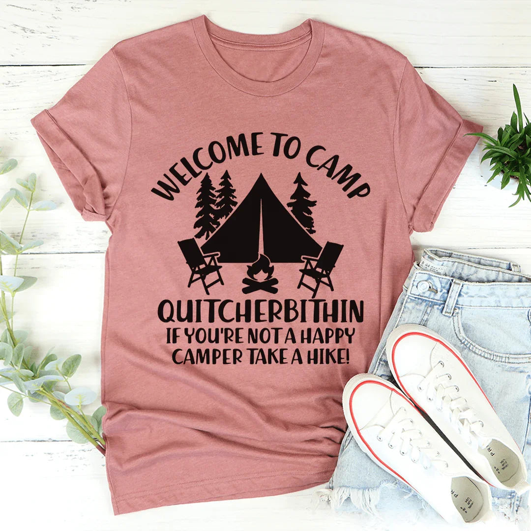 Welcome To Camp Quitcherbithin Tee product image 3