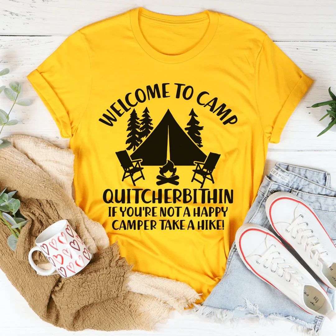 Welcome To Camp Quitcherbithin Tee product image 1
