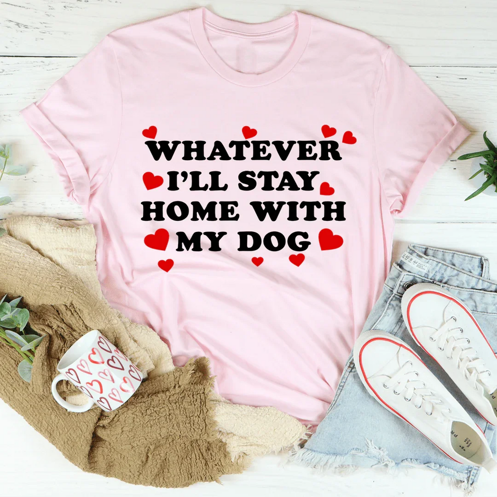 Dog Lover Introvert Casual Shirt – "Whatever I'll Stay Home product image 3