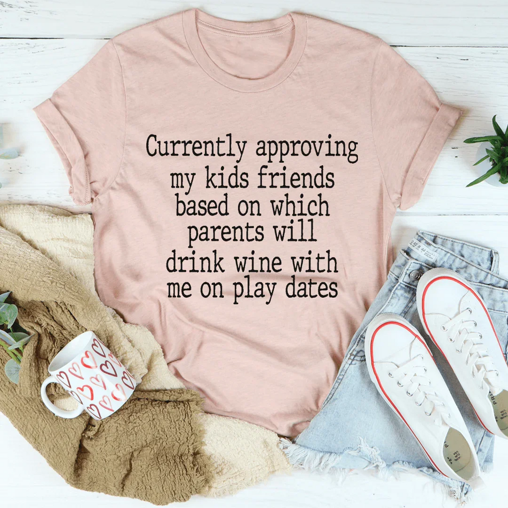 Wine Play Dates Tee product image 4