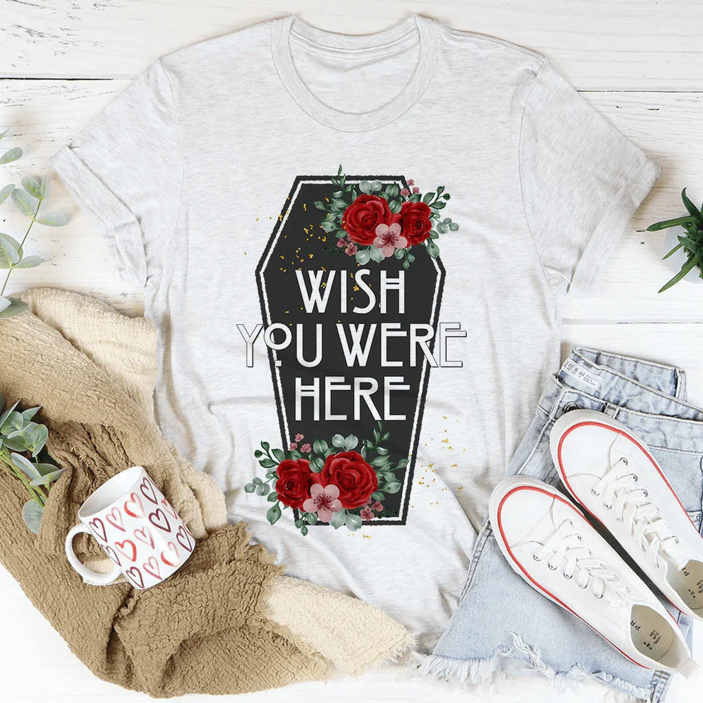 Wish You Were Here Coffin Tee product image 1