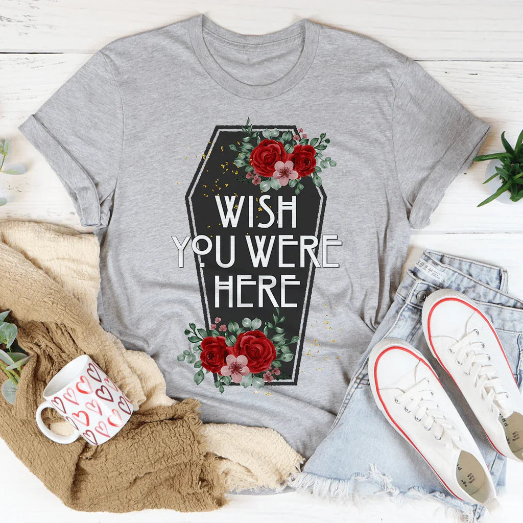 Wish You Were Here Coffin Tee product image 3