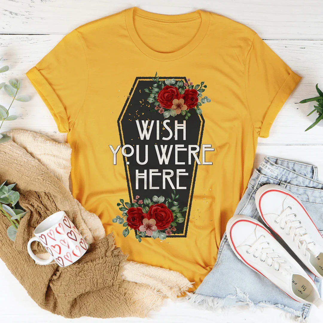 Wish You Were Here Coffin Tee product image 4