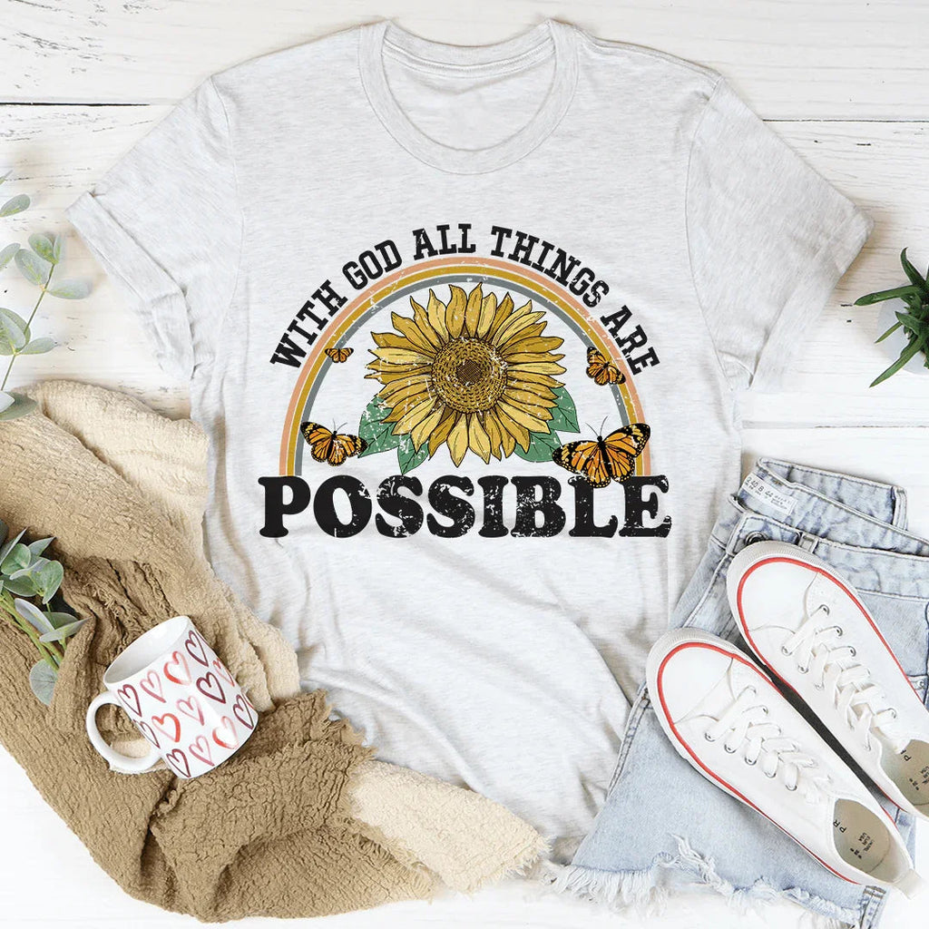 With God All Things Are Possible Tee product image 3