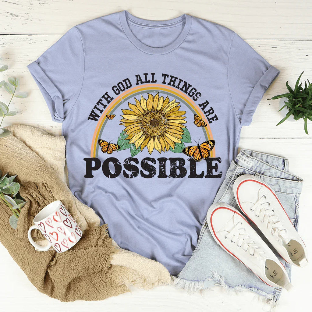 With God All Things Are Possible Tee product image 4