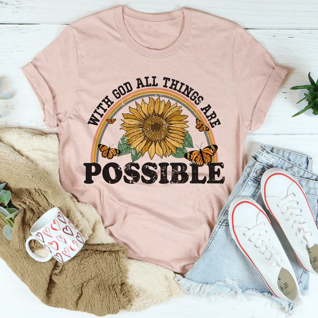 With God All Things Are Possible Tee product image 1