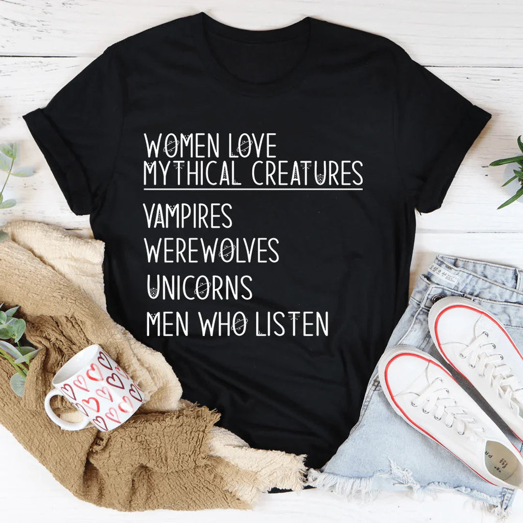 Women Love Mythical Creatures Tee product image 1