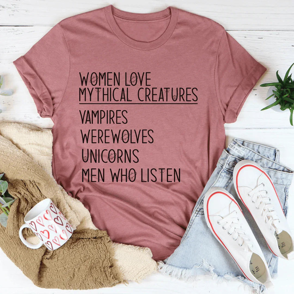 Women Love Mythical Creatures Tee product image 2