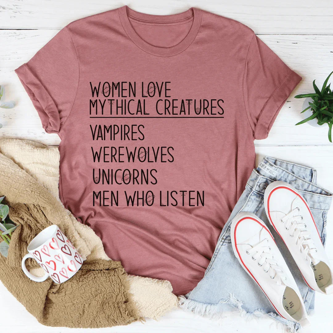 Women Love Mythical Creatures Tee product image 2