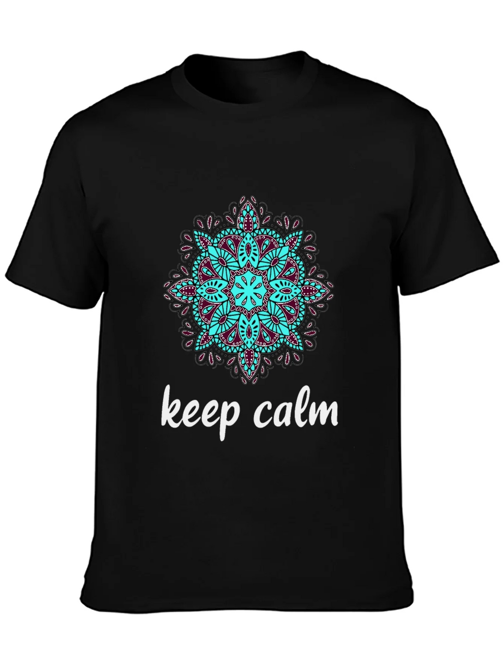 Keep Calm Mandala T-Shirt - Relaxed Fit Stylish Design product image 1