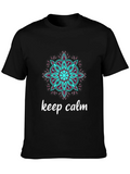Keep Calm Mandala T-Shirt - Relaxed Fit Stylish Design product image 1