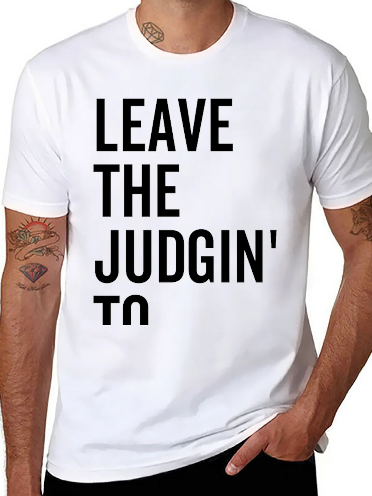 Leave the Judgin to Me Graphic Tee product image 7