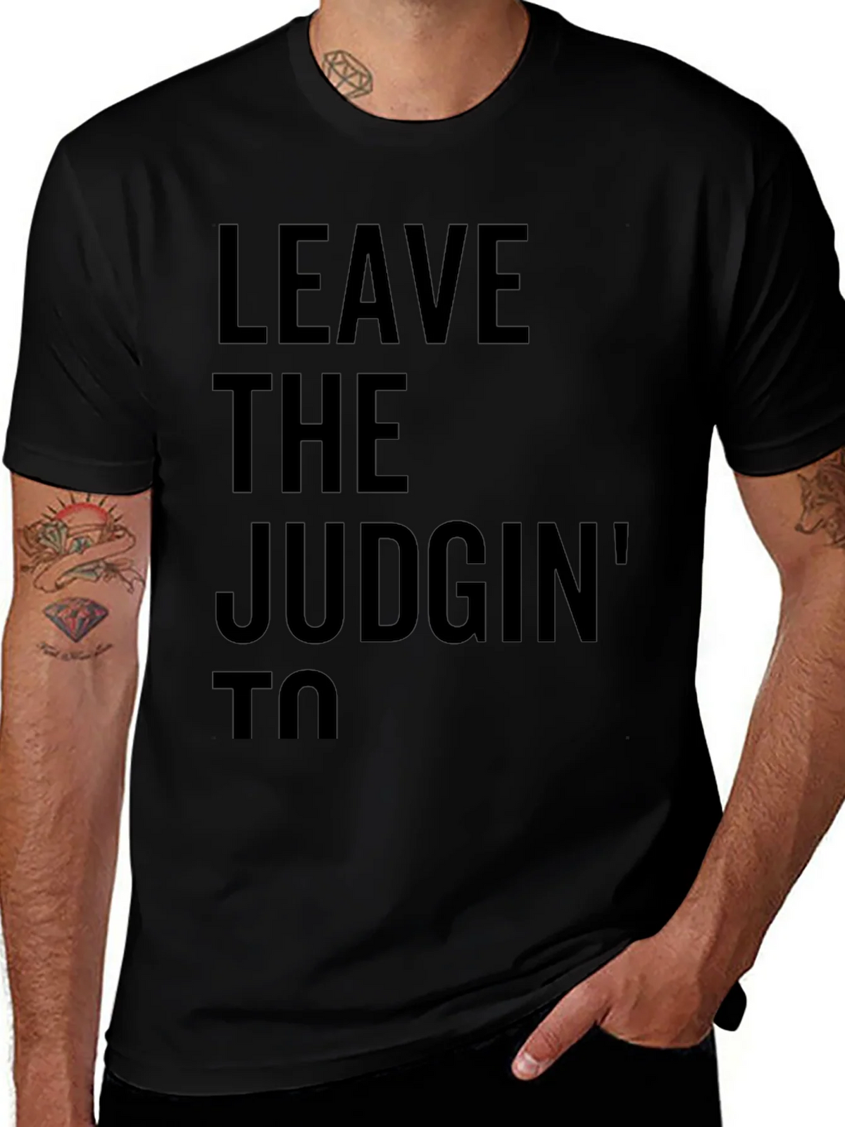 Leave the Judgin to Me Graphic Tee product image 1